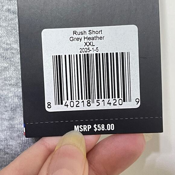 Fourlaps Rush Shorts Womens XXL Gray French Terry Pockets Drawstring Athleisure - Picture 6 of 8